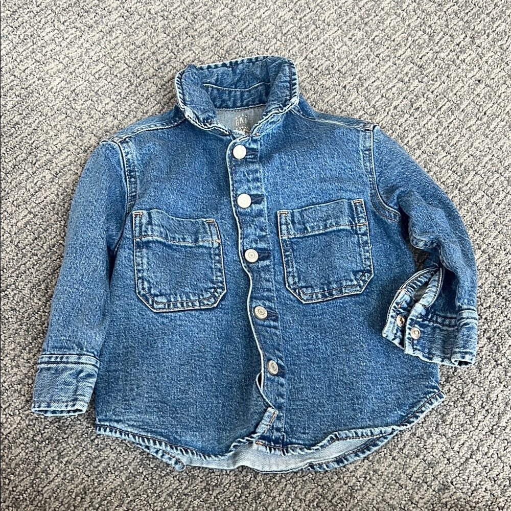 Kids Blue Denim Jacket / Shirt